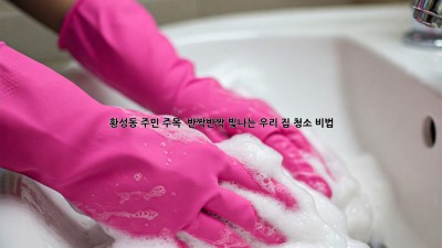 황성동 주민 주목! ✨ 반짝반짝 빛나는 우리 집 청소 비법 🏡