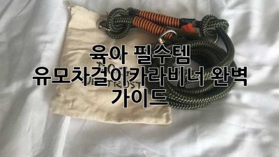 육아 필수템! ✨ 유모차걸이카라비너 완벽 가이드 👶